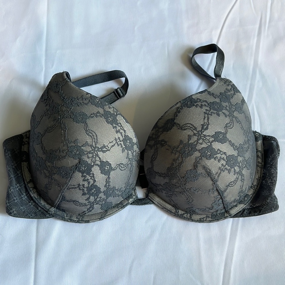 Victorias Secret grey lace bra NWOT